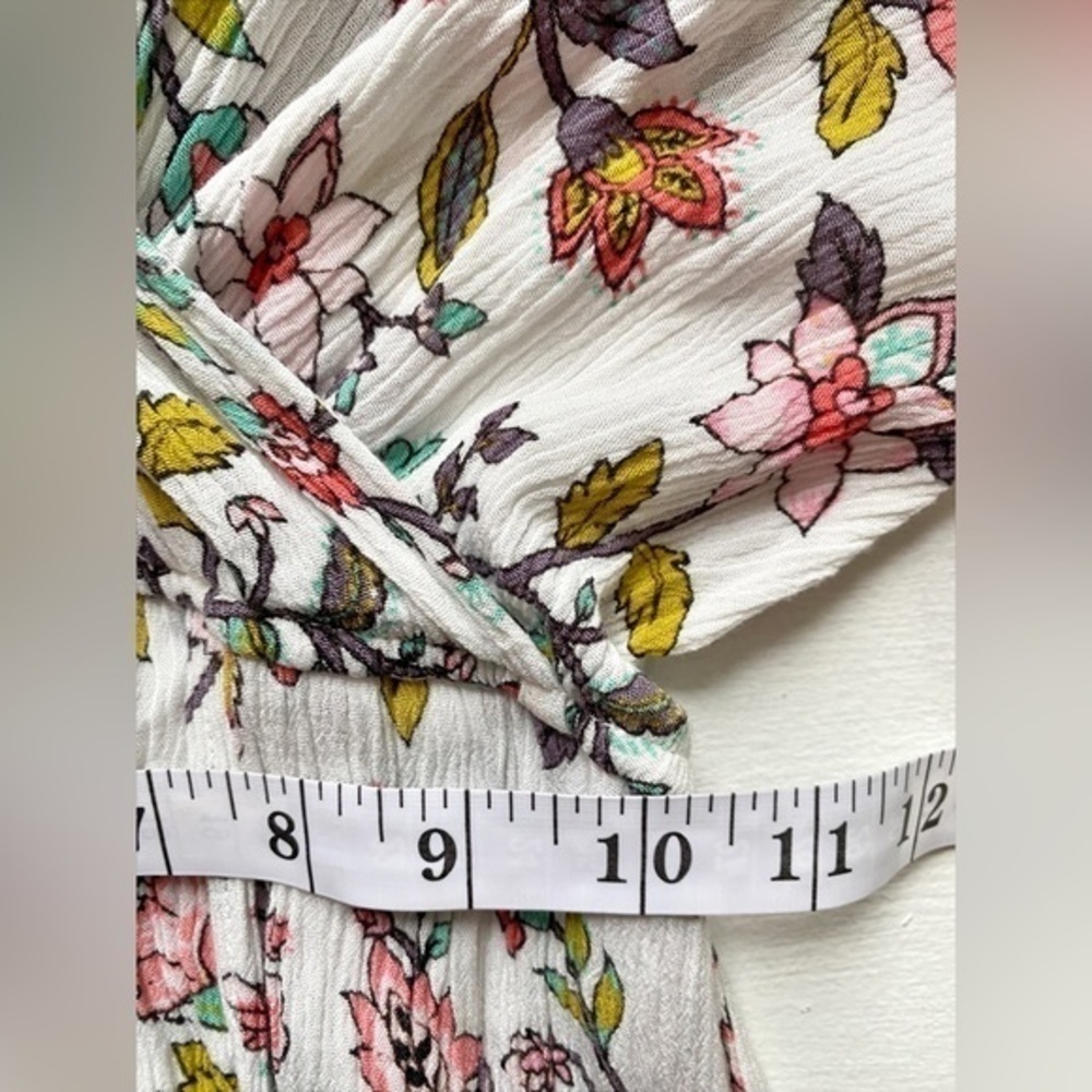 Speechless White Floral Romper with Hi Lo Dress Style in Back - Picture 5 of 10